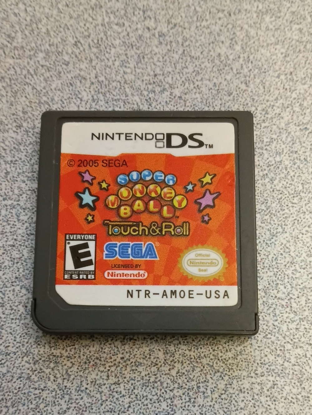 Super Monkey Ball: Touch & Roll Nintendo DS Game Cartridge - (Orange Label)